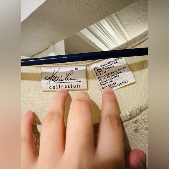 90s Kathie Lee Linen Sleeveless Dress. Size M. Excellent condition. - Picture 10 of 13